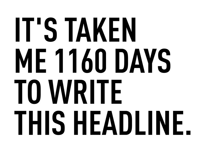 1160 days headline